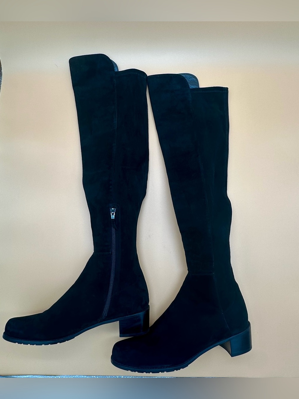 Stuart Weitzman Black Suede Over The Knee Boots Size 9 M